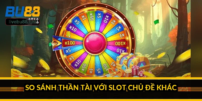 So sánh Thần Tài với slot chủ đề khác